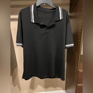 NFINITY Black and White Polo Shirt Classic Design